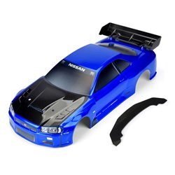 1/7 Nissan Skyline R34 Pnted Bdy (Blue): Infract6S