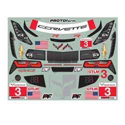 1/8 Chevrolet Corvette C7.R Clear Body:GT,Long WB