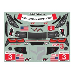 1/8 Corvette C7.R Clear Body :GT, Short Wheelbase