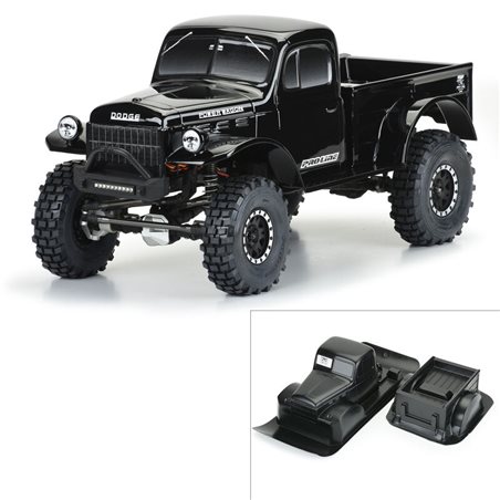 1946 Dodge Power Wagon (Black) 12.3 WB Crawlers