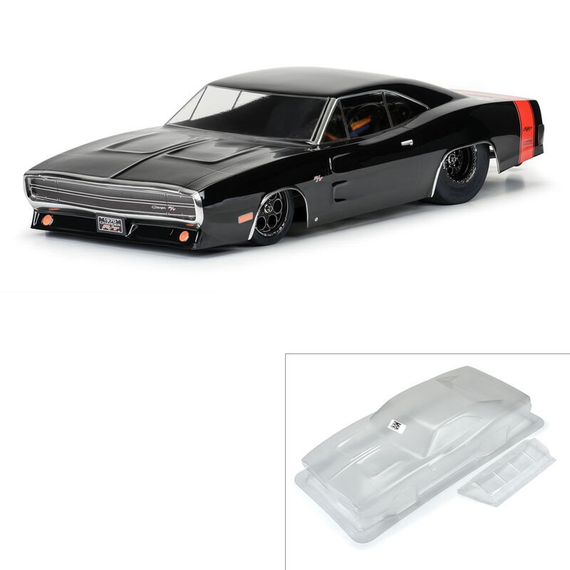 1/10 1970 Dodge Charger Clr Bdy: Drag Car
