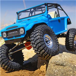 1979 Toyota Land Cruiser FJ40 Clear Body with Trail Cage & Scale Molded Accessories for 12.3"" (313mm) Wheelbase Scale Crawlers