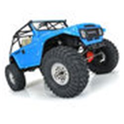 1979 Toyota Land Cruiser FJ40 Clear Body with Trail Cage & Scale Molded Accessories for 12.3"" (313mm) Wheelbase Scale Crawlers