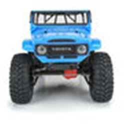 1979 Toyota Land Cruiser FJ40 Clear Body with Trail Cage & Scale Molded Accessories for 12.3"" (313mm) Wheelbase Scale Crawlers