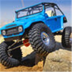 1979 Toyota Land Cruiser FJ40 Clear Body with Trail Cage & Scale Molded Accessories for 12.3"" (313mm) Wheelbase Scale Crawlers