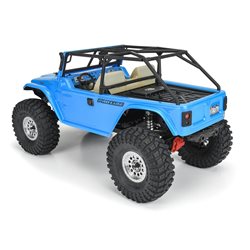 1979 Toyota Land Cruiser FJ40 Clear Body with Trail Cage & Scale Molded Accessories for 12.3"" (313mm) Wheelbase Scale Crawlers