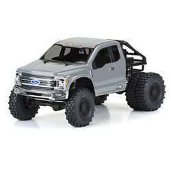 2017 Ford F-250 Super Duty Cab-Only Clear Body for 12.3in 313mm Wheelbase Scale Crawlers