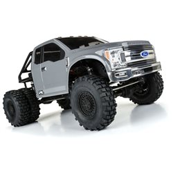 2017 Ford F-250 Super Duty Cab-Only Clear Body for 12.3in 313mm Wheelbase Scale Crawlers