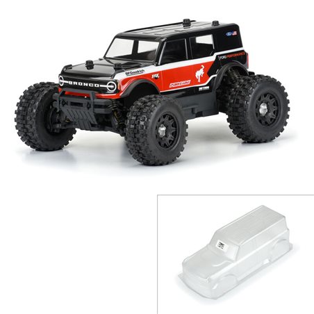 1/10 2021 Ford Bronco Clear Body: Granite/Vorteks
