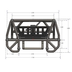 Back-Half Cage : PL Cab Only Crawler Bodies