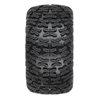 Bonesaw 2.8" All-Terrain Truck Tires Mounted on Raid Black 6x30 Removable Hex (12mm & 14mm) Wheels (2) for Vorteks 4x4 and other