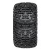 Bonesaw 2.8" All-Terrain Truck Tires Mounted on Raid Black 6x30 Removable Hex (12mm & 14mm) Wheels (2) for Vorteks 4x4 and other