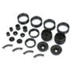 Carbine 1.9 Black Dually Wheels for Crawlers F/R