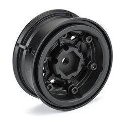 1/10 Holcomb F/R 1.55" 12mm Crawler Bead-Loc Wheels (2) Black