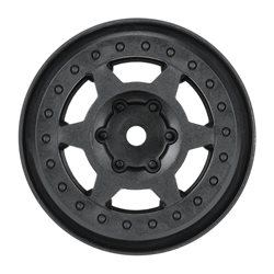 1/10 Holcomb F/R 1.55" 12mm Crawler Bead-Loc Wheels (2) Black
