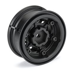 1/10 Holcomb F/R 1.55" 12mm Crawler Bead-Loc Wheels (2) Black