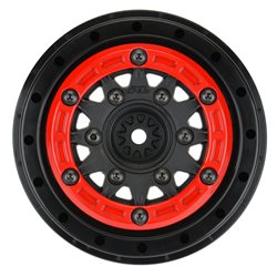 1/10 Raid Bead-Loc F/R 2.2/3.0 SC (2) Rd/Blk