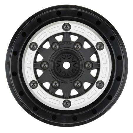 1/10 Raid Bead-Loc F/R 2.2/3.0 SC (2) Silvr/Blk