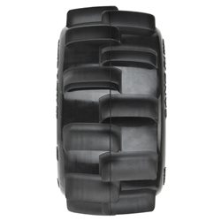 Sand Paw HP BELTED 2.8" Sand Truck Tires Mounted on Raid Black 6x30 Removable Hex (12mm & 14mm) Wheels (2)