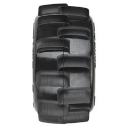 Sand Paw HP BELTED 2.8" Sand Truck Tires Mounted on Raid Black 6x30 Removable Hex (12mm & 14mm) Wheels (2)