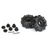 Sand Paw HP BELTED 2.8" Sand Truck Tires Mounted on Raid Black 6x30 Removable Hex (12mm & 14mm) Wheels (2)