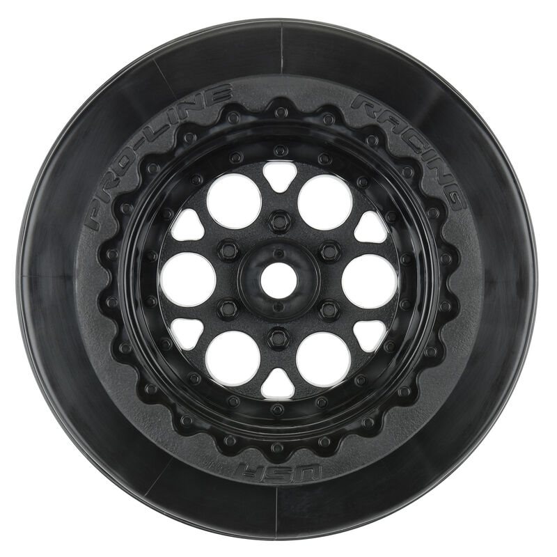 Pro-Line Racing 1/10 Showtime+ Wide Rear 2.2/3.0 12mm Drag Wheels (2) Black