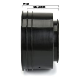 Pro-Line Racing 1/10 Showtime+ Wide Rear 2.2/3.0 12mm Drag Wheels (2) Black
