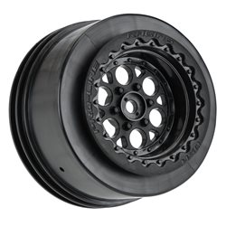 Pro-Line Racing 1/10 Showtime+ Wide Rear 2.2/3.0 12mm Drag Wheels (2) Black