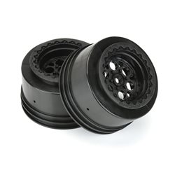 Pro-Line Racing 1/10 Showtime+ Wide Rear 2.2/3.0 12mm Drag Wheels (2) Black