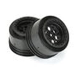 Pro-Line Racing 1/10 Showtime+ Wide Rear 2.2/3.0 12mm Drag Wheels (2) Black