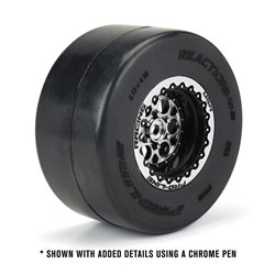 Pro-Line Racing 1/10 Showtime+ Wide Rear 2.2/3.0 12mm Drag Wheels (2) Black