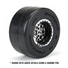 Pro-Line Racing 1/10 Showtime+ Wide Rear 2.2/3.0 12mm Drag Wheels (2) Black