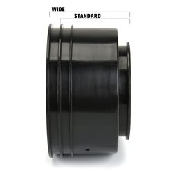 Pro-Line Racing 1/10 Showtime+ Wide Rear 2.2/3.0 12mm Drag Wheels (2) Black