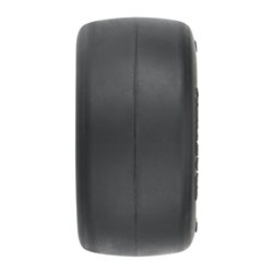 1/16 Reaction Rr Tires MTD 7mm Blk/Sil:MiniDrag(2)
