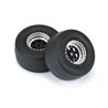 1/16 Reaction Rr Tires MTD 7mm Blk/Sil:MiniDrag(2)