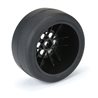 1/16 Reaction Rr Tires MTD 7mm Blk/Sil:MiniDrag(2)