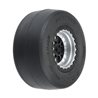 1/16 Reaction Rr Tires MTD 7mm Blk/Sil:MiniDrag(2)