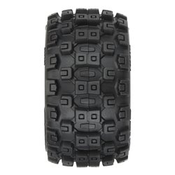 Badlands MX 1.85" All-Terrain Truck Tires (4) Mounted on Raid Black 12mm Hex Wheels for Granite GROM 4x4 Front or Rear