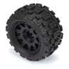 Badlands MX 1.85" All-Terrain Truck Tires (4) Mounted on Raid Black 12mm Hex Wheels for Granite GROM 4x4 Front or Rear