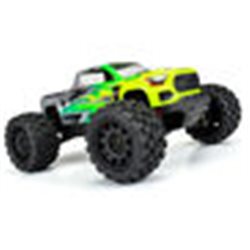 Badlands MX 1.85" All-Terrain Truck Tires (4) Mounted on Raid Black 12mm Hex Wheels for Granite GROM 4x4 Front or Rear