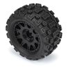 Badlands MX 1.85" All-Terrain Truck Tires (4) Mounted on Raid Black 12mm Hex Wheels for Granite GROM 4x4 Front or Rear