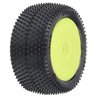 Pro-Line Racing 1/18 Prism Rear Carpet Mini-B Tires Mounted 8mm Yellow Wheels (2)