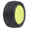 Pro-Line Racing 1/18 Prism Rear Carpet Mini-B Tires Mounted 8mm Yellow Wheels (2)