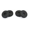 1/24 Super Swamper F/R 1.0 Tires MTD 7mm Blk (4)
