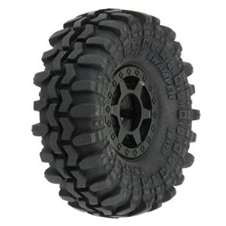 1/24 Super Swamper F/R 1.0 Tires MTD 7mm Blk (4)