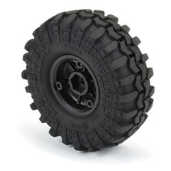 1/24 Super Swamper F/R 1.0 Tires MTD 7mm Blk (4)