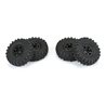 1/24 Super Swamper F/R 1.0 Tires MTD 7mm Blk (4)