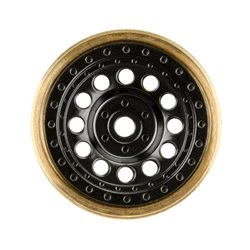 1/24 Rock Shooter Brass F/R 1.0 7mm Whl (2) Blk
