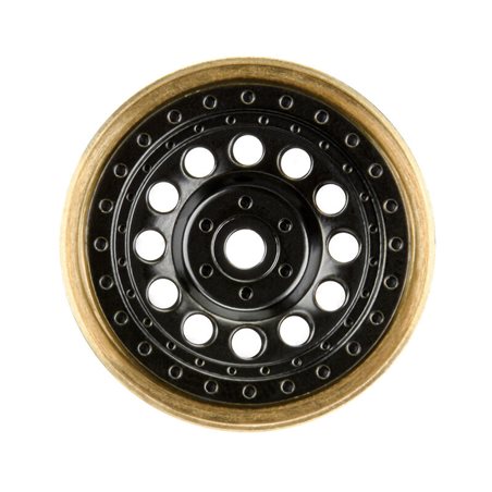 1/24 Rock Shooter Brass F/R 1.0 7mm Whl (2) Blk