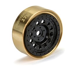 1/24 Rock Shooter Brass F/R 1.0 7mm Whl (2) Blk